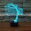 3D Volleyball Net Night Light LED Colorful Touch Desk Lamp Sports Bedroom Decor USB Vision Sleep Lighting Gifts