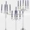 Wedding Centerpiece Candelabra with Silver Finish