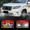 Carest 1Pair For Toyota Land Cruiser Prado 2018 2019 2020 LED Car Daytime Running Light DRL Fog Lamp Assembly Cover Turn Signal