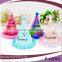 Fashion Cheap Christmas Led Light up Fancy Green Cone Party Paper Hats Quality Choice