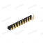 Dnenlink 2.54mm pitch Single Row H2.5mm Plane contact  Right Angle Female Header DIP type PogoPin  header