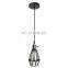 Vintage Bar Decorative Hanging Lamps Metal Cage Cover Pendant Light