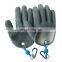 High quality strong magnet outdoor wrinkle latex cut resistant fishing gloves