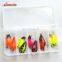 Wholesale Metal Trout Spoon Bait Set 10PCS Assorted Spinner Fishing Lure Tackle Set Kit Box