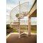 Steel wood spiral staircases stairs for small space