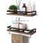 Wall Shelf Hanging Storage Furniture Metal Antique Industrial Vintage Rustic Solid Wood Mounted Wall Floating Shelves For Wall