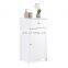 Single Door Drawer Cupboard MDF Small White Wooden Bathroom Storage Cabinet