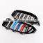 M3 M4 front grill for BMW 4 series F32 F33 F36 M color double slat line bumper grill for BMW F80 F82 F83 2014-2020