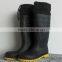 warm removable fur lining safty winter rain boots for mining