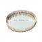 Small Size Tabletop Round Gold Decorative Mirror Tray