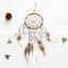Free Shipping Online Macrame White Hanging Feather Wall Deco Bead Easy Craft Wholesale Home Decor Dream Catchers