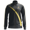 Custom Sublimation Black and Yellow Jacket of Black Long Sleeves with Black Zipper