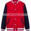 Baseball lettermen varsity jacket for men with leather sleeve custom embroidery patched logo