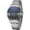 SINOBI Classical Automatic Mens Luxury Watch 316L Stainless Steel Case & Band Calendar  Drop Shipping Wristwatch 1246G  Montre