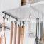 Hot Sale Kitchen Iron Hanging Mug Cabinet Shelf Storage Rack Nail Free Coffee Tea Cup Holder Organizer With 6 Hooks