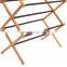 3 Tier Foldable Bamboo Wooden Clothes Drying Rack Water-Resistant