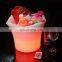 High quality Bar Light Champagne Wine Drinks Beer Bucket KTV Nightclub Portable luminous rechargeable champagne led wine cooler