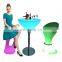 led light furniture /16 color changing bar high chair battery operated power color changing illuminated led tall bar chair