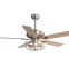 Retro American style ceiling fan light/Ceiling fan light 110V fan living room light（Wechat:13510231336）