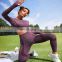 Four-way Stretch Wholesale Seamless Yoga Clothes Good Quality Long Sleeve Top 2Pcs Gym Fitness Sets Workout Wear Sports Suit Set