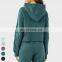 Loose Pullover Tops Custom Gym Fitness Sweatshirts Sports Jacket Long Sleeve Yoga Top Women Half-Zip Wamth Hoodies Sweatshirt