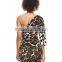 2015 China manufacturer customized ladies sexy animal print dress