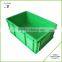 Green stackable moving plastic box for agricultural use