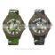FT1189_GR Colorful Silicone Strap Japan quartz movt soldier Camouflage War style Camouflage Watch