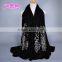 Latest Design Spring Korean Fashion Embroidery Floral Shawl Women Scarf