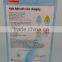 silicone soft safe changing color night light thermometer