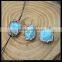 LFD-0046B Wholesale Druzy Turquoise Stone Pave Rhinestone Crystal Connector Beads For Making Bracelet