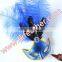 Artificial Blue Ostrich Feather Decoration Venetian Mask