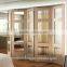 Modern Design Interior Wood Door Panel Inserts Folding Glass Door