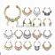 2016 New Arrival women wholesale Colorful Alloy Rhinestone Nose Ring, non piercing O 3