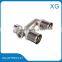 PEX-AL-PEX pipe fittings brass male female joint socket with stainless steel cover