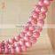 Wholesale high quality pink cat eye round beads jewelry