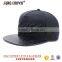 high-end 5 panel embroidery leather brim snapback cap