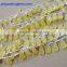 Yellow Aventurine Hand made 8*15 mm 65 cts Faceted Elongated Pyramid 6" Strand length 100% Natural gemstones
