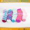 BY-161614 Women's Warm Socks; Microfiber Terry-loop Hosiery Colord Girl's Striped Scok