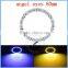 Hot sale Epistar chips White PCB 80mm full circle DC12v led rgb 5050 remote control led angel eyes e87