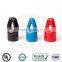 Durable plastic round hanger end caps for wooden broom handles