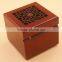 2016 high quality wood square Fragrance box,red wood material Fragrance box