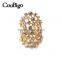 Fashion Jewelry Zinc Alloy Charming Rhinestone Ring Ladies Wedding Party Show Gift Dresses Apparel Promotion Accessories