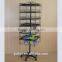 floor metal revolving peg display stand from china factory