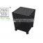 Outdoor black powder coating square shape fire pit in small size
