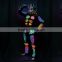 street dancer costume, dmx led robot costume