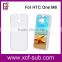 2D clear sublimation phone case for HTC M8