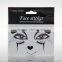 Non-toxic Self Adhesive Full Face Temporary Tattoo with Glitter Powder