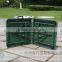 durable 122cm green army plastic folding dining table and chair with lock/high quality plastic dining table for army