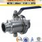 F304 Stainless Steel Sanitary Ball Valve Dimensions